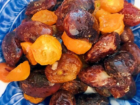 紫花豆と金柑の甘煮